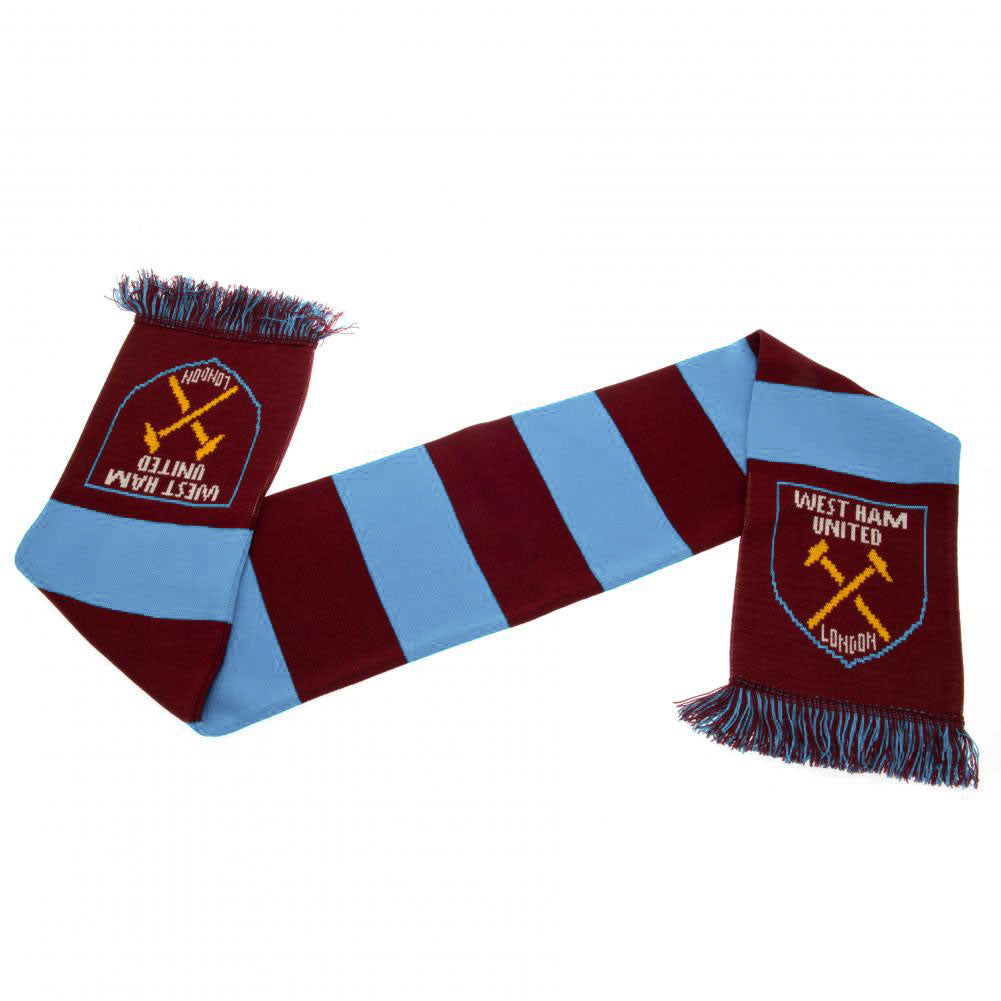 West Ham United FC Narrow Bar Scarf - Sleek Choice UK