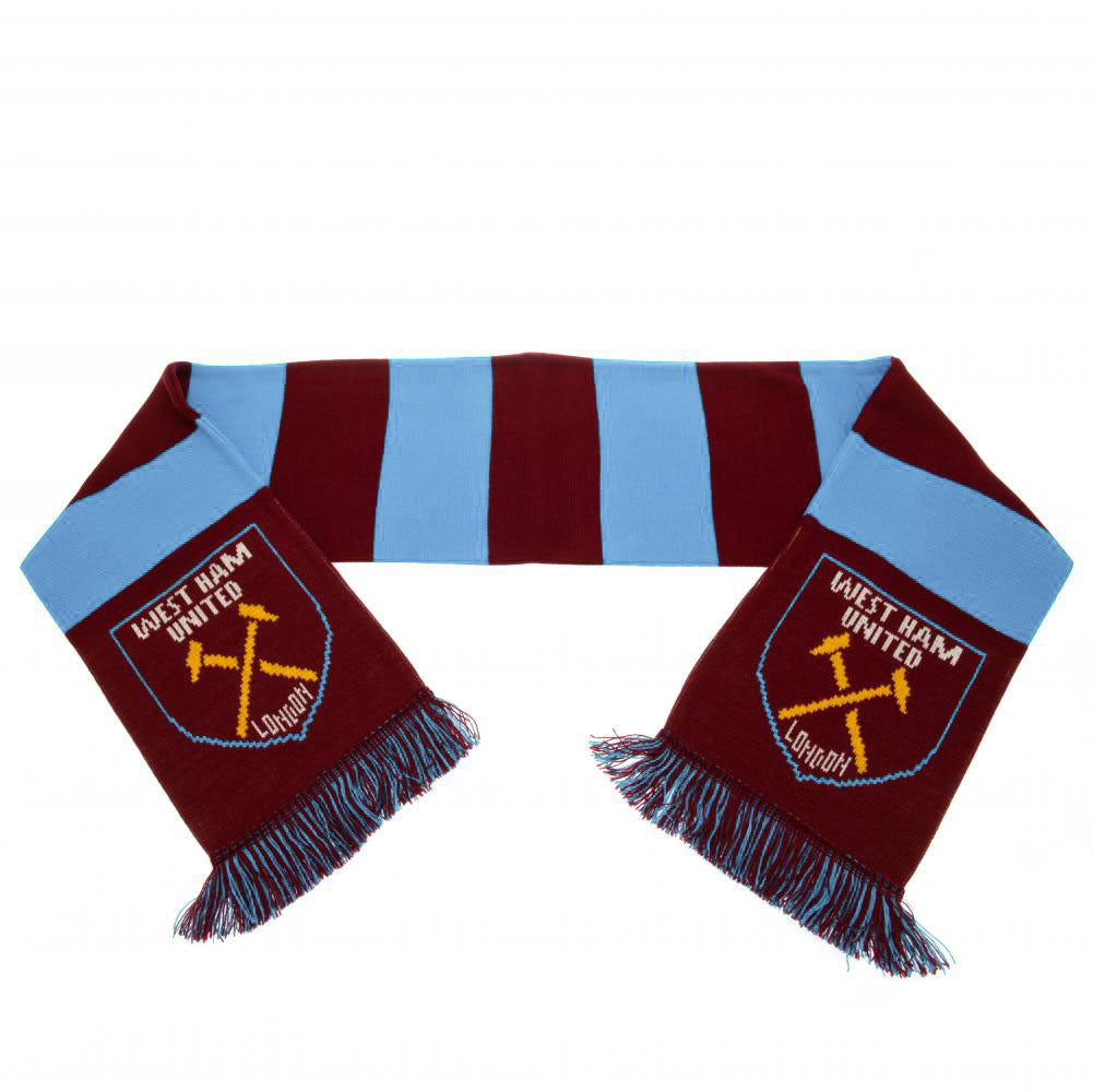 West Ham United FC Narrow Bar Scarf - Sleek Choice UK