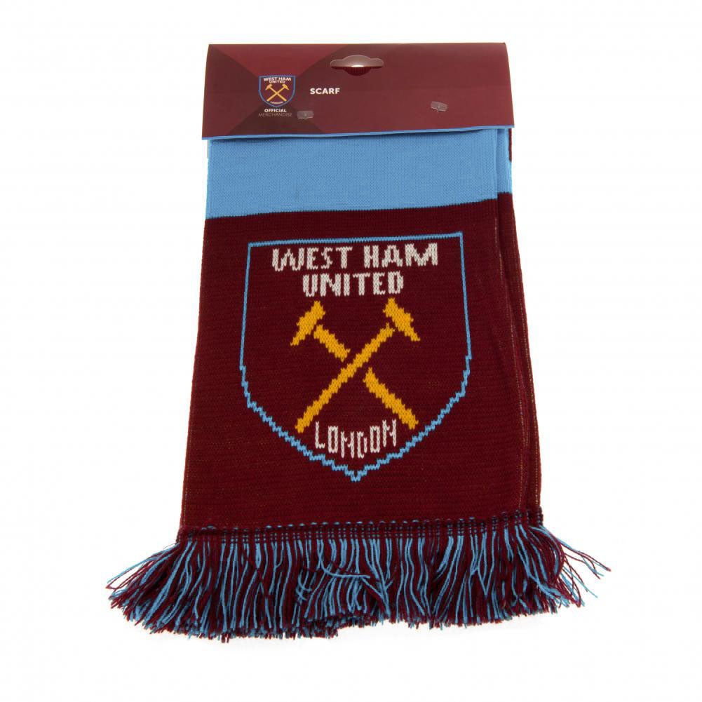 West Ham United FC Narrow Bar Scarf - Sleek Choice UK
