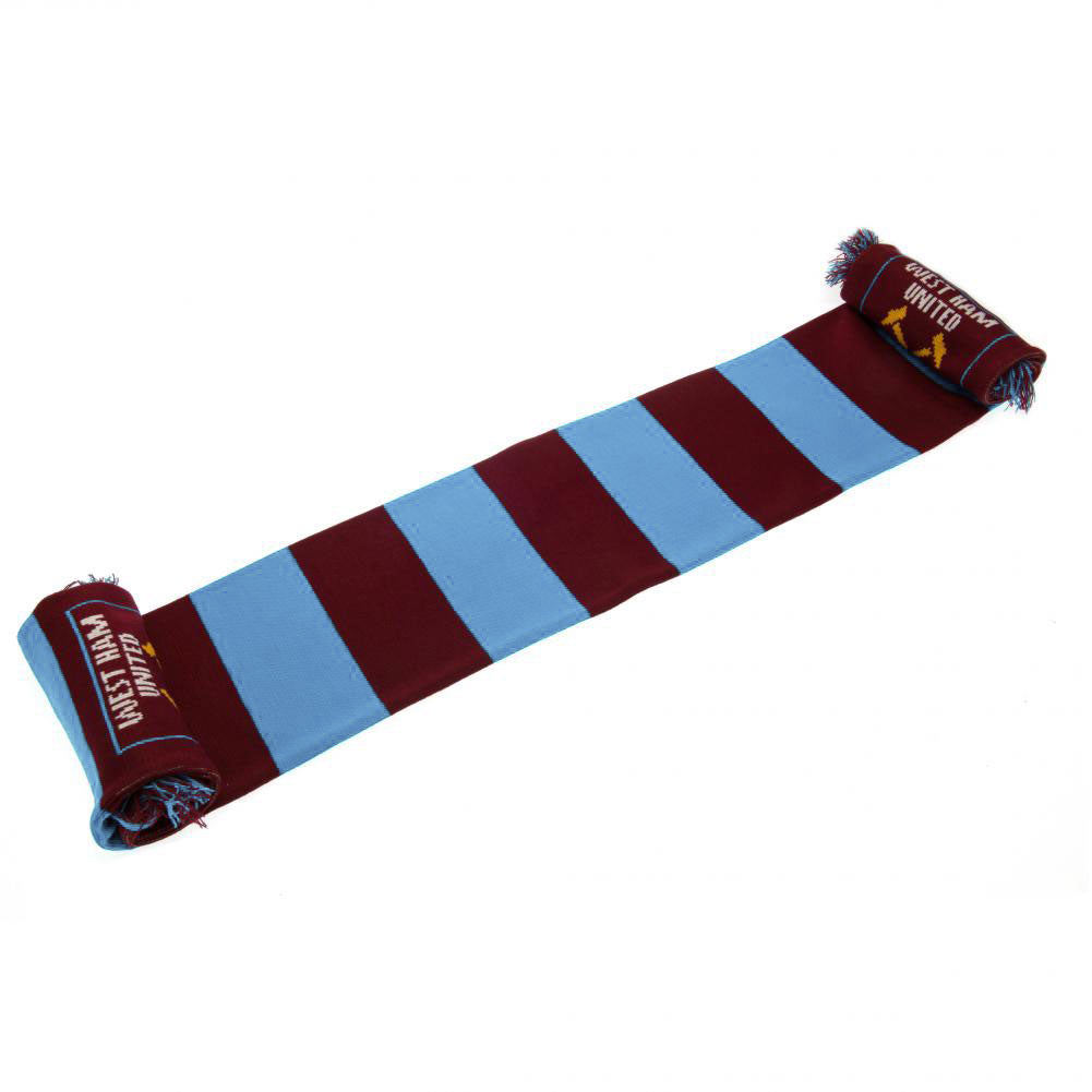 West Ham United FC Narrow Bar Scarf - Sleek Choice UK