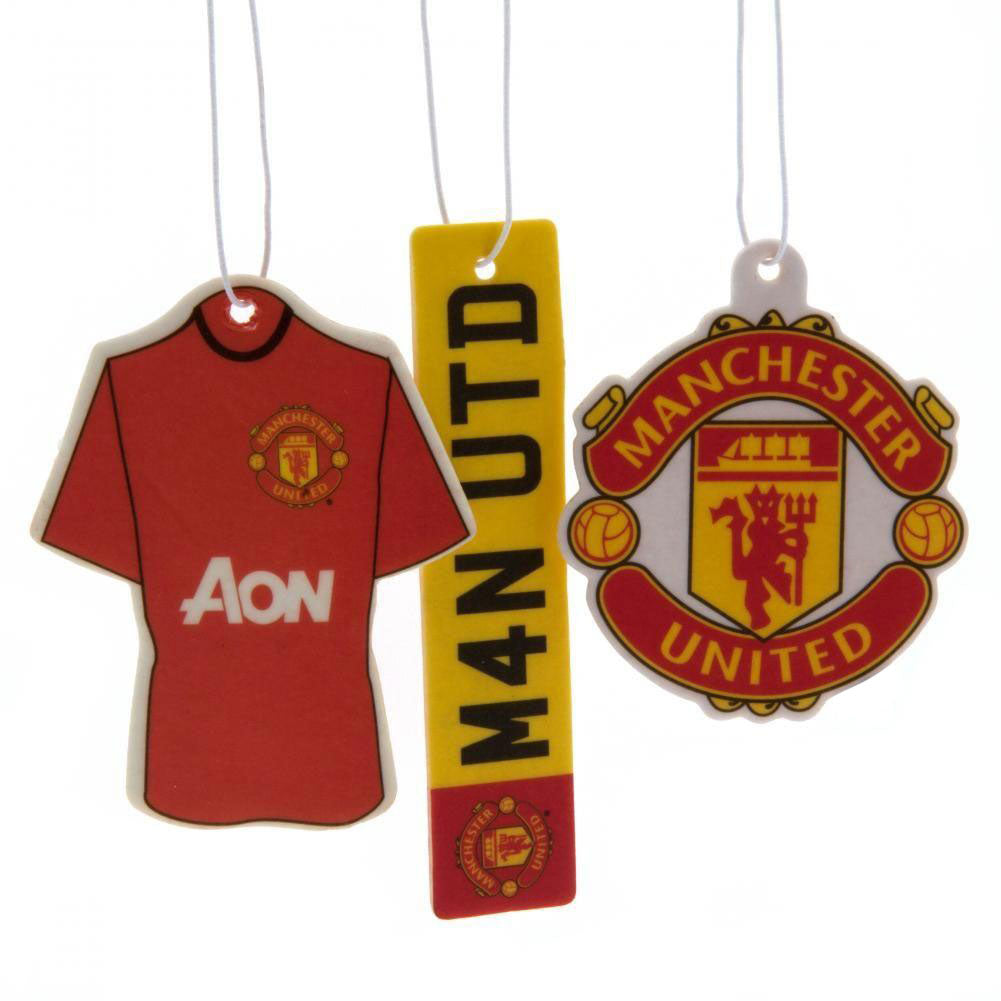 Manchester United FC 3pk Air Freshener - Sleek Choice UK