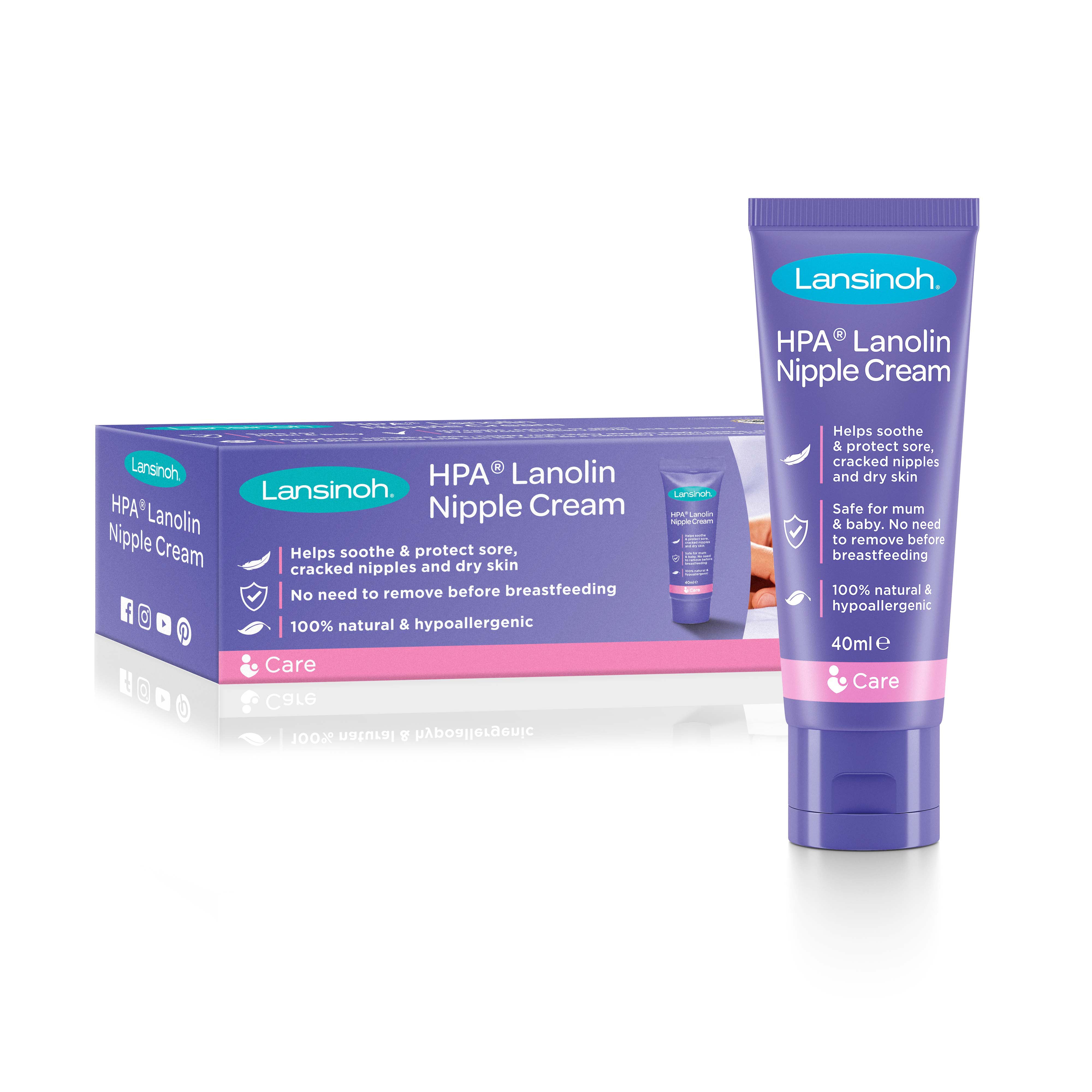 Lansinoh HPA Lanolin Nipple Soothing Cream 40ml - Sleek Choice