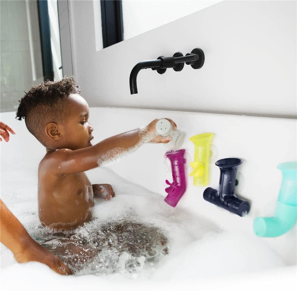 Boon Bath Pipes Bath Toy - 5 Piece - Sleek Choice
