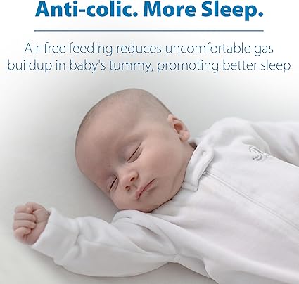 Dr Brown's Options+ Anti-Colic Baby Bottle Glass 270Ml Wide Neck 0m+ - Sleek Choice UK