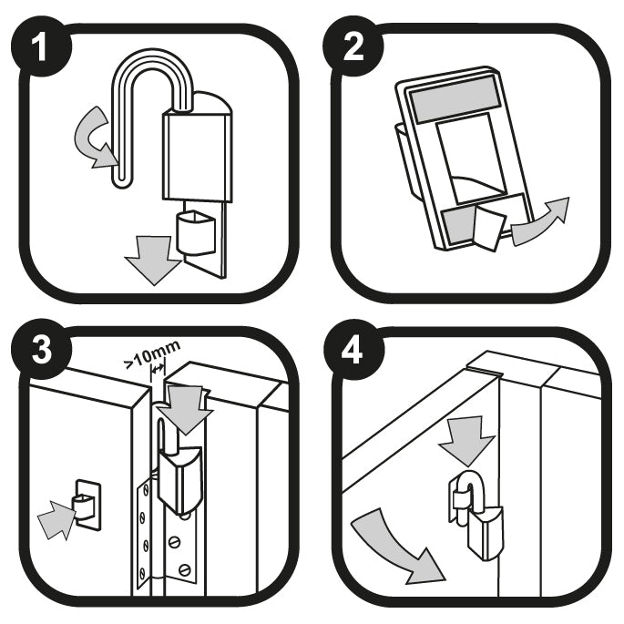 Clippasafe Door Finger Pinch Guards - Sleek Choice