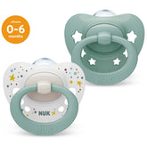 NUK Signature Silicone Soother 2 Pack 0-6 Months