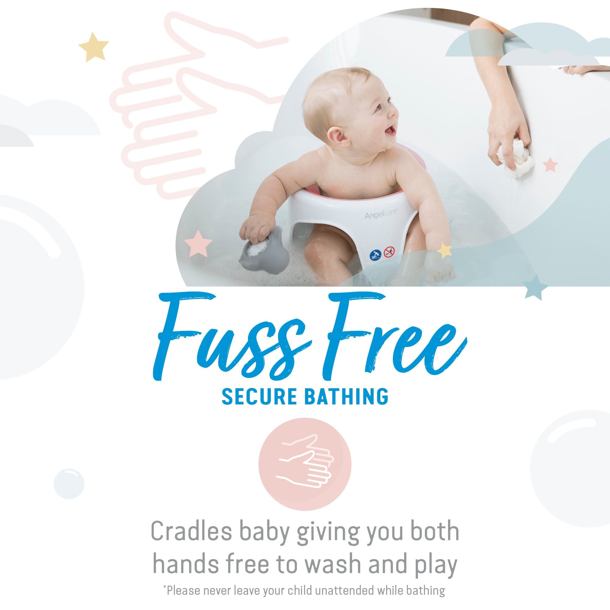 Angelcare Soft Touch Baby Bath Seat - Sleek Choice UK