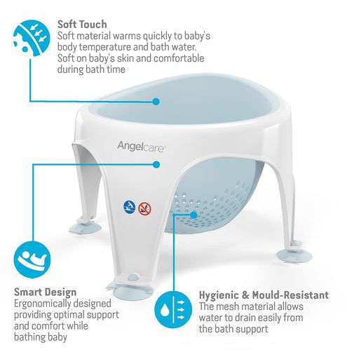 Angelcare Soft Touch Baby Bath Seat - Sleek Choice UK