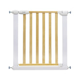 Callowesse Design Wood & Metal Pressure Fit Baby & Toddler Door & Stair Safety Gate | 76-83cm x H77cm - White