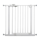 Callowesse Shiba Easy Close Baby & Toddler Pressure Fit Door & Stair Safety Gate | 75-85cm x H78cm - White