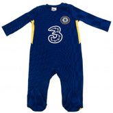 Chelsea FC Long Sleeved Baby Sleepsuit - Sleek Choice UK