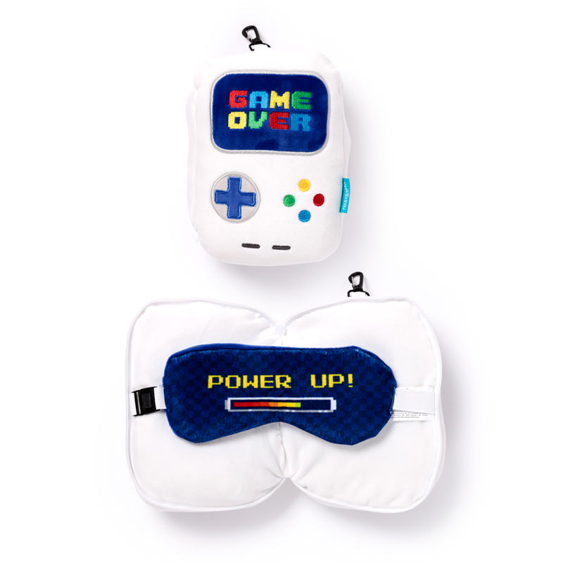 Game Over - Kids Travel Pillow & Eye Mask - Sleek Choice UK