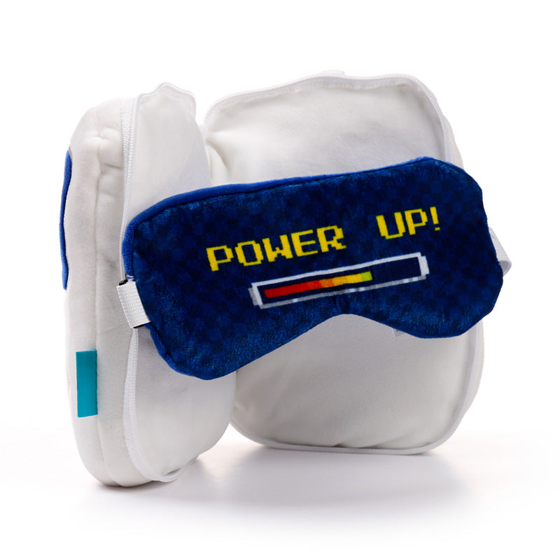Game Over Kids Travel Pillow & Eye Mask - Sleek Choice UK