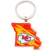 Kansas City Chiefs State Shape Keyring -Sleek choice UK