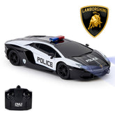 Lamborghini Aventador Radio Controlled Car 1:24 Scale Police - Sleek Choice UK