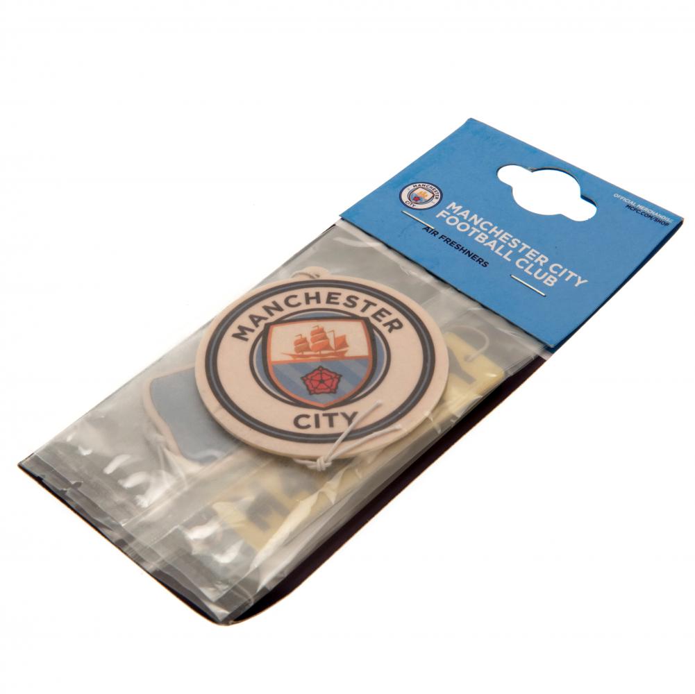 Manchester City FC 3pk Air Freshener - Sleek Choice UK