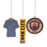 Manchester City FC 3pk Air Freshener - Sleek Choice UK