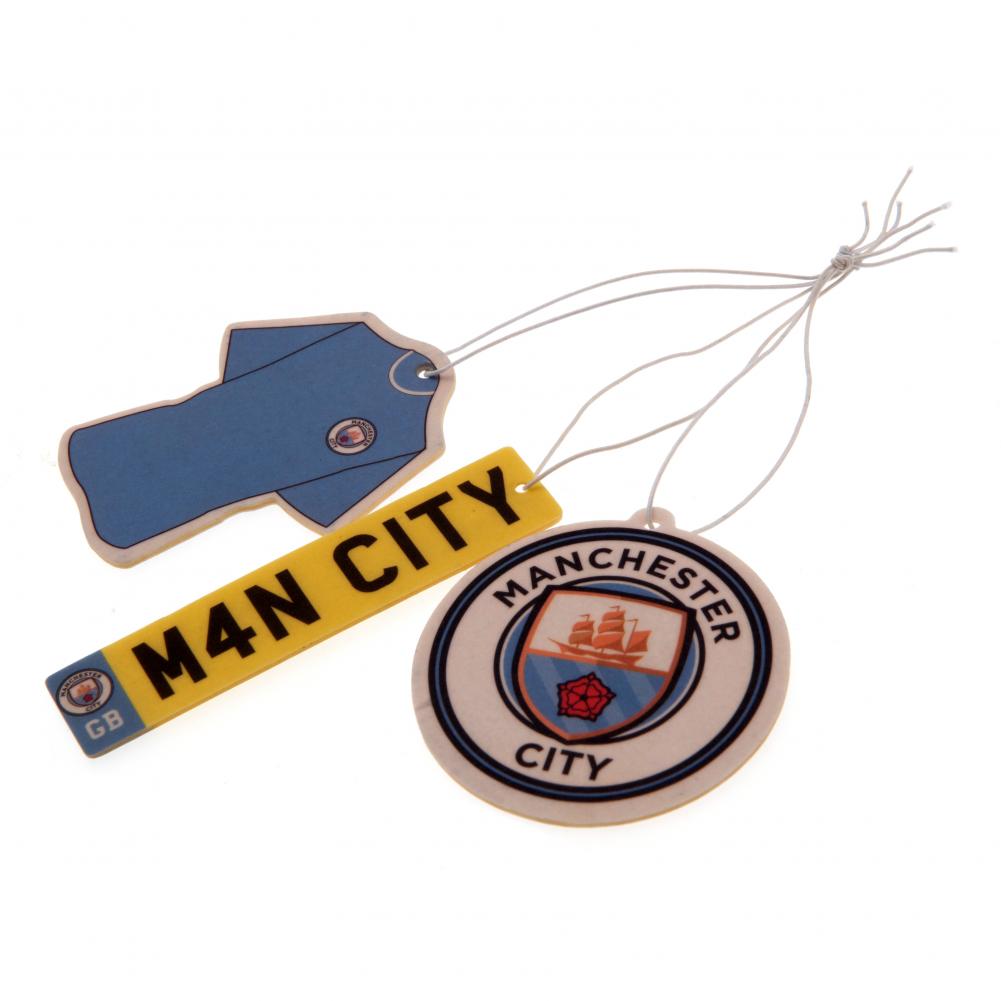 Manchester City FC 3pk Air Freshener - Sleek Choice UK
