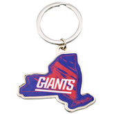 New York Giants State Shape Keyring - Sleek Choice UK