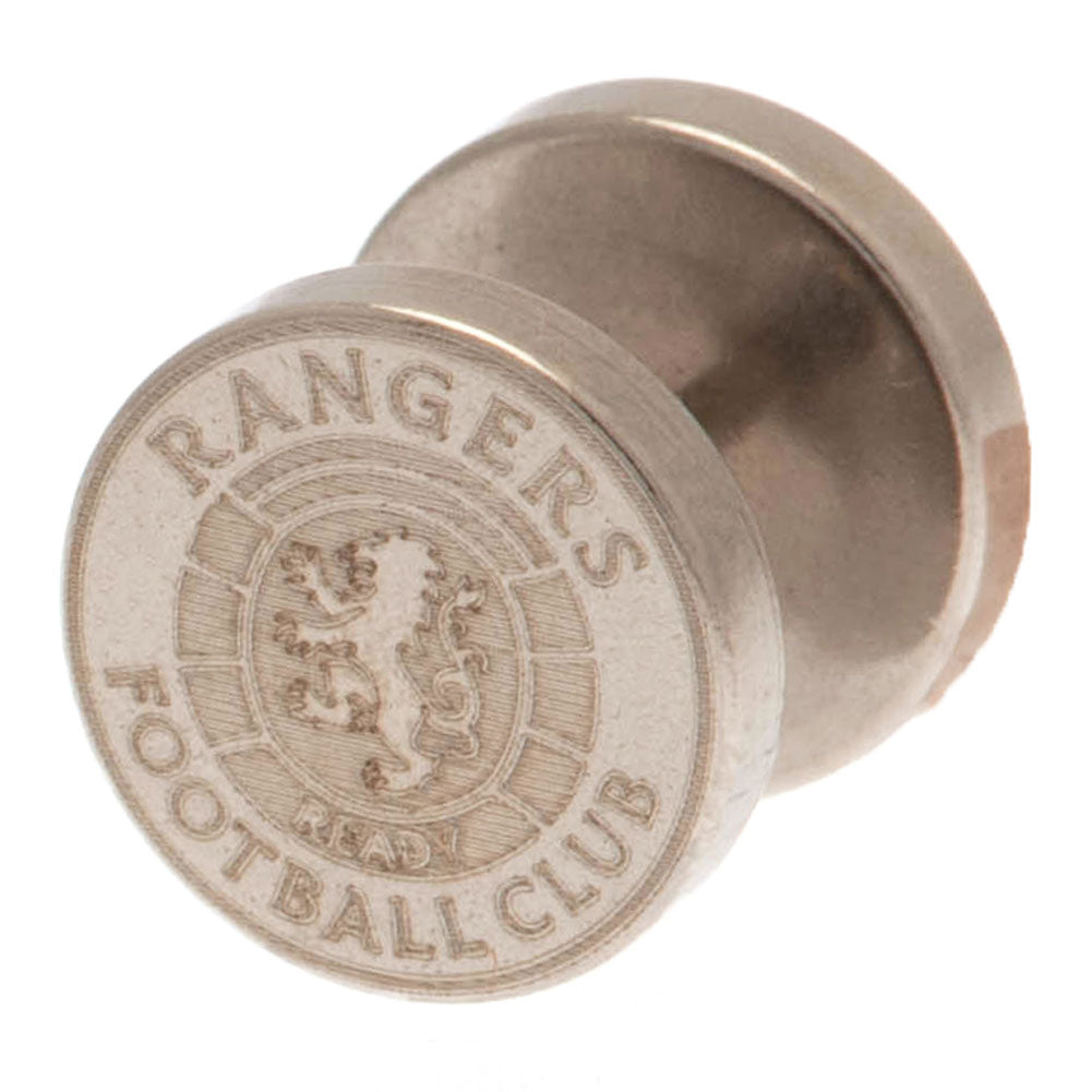 Rangers FC Ready Crest Stainless Steel Stud Earring - Sleek Choice UK