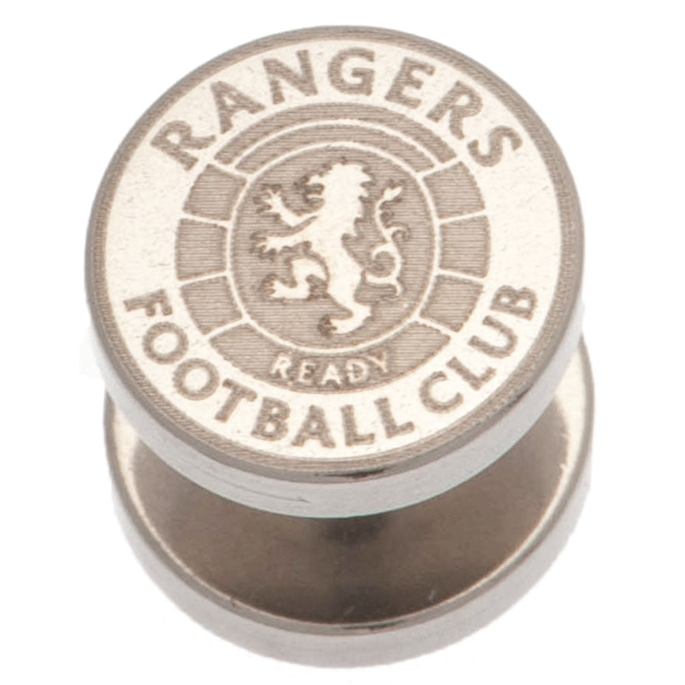 Rangers FC Ready Crest Stainless Steel Stud Earring - Sleek Choice UK