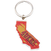 San Francisco 49ers State Shape Keyring - Sleek Choice UK