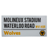 Wolverhampton Wanderers FC White Street Sign