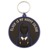 Wednesday PVC Keyring Happy Colour