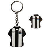 Newcastle United FC Home Shirt Keyring & Badge Set