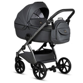 Tutis UNO5+ Leather Licorice 166 2 in 1 Stroller - Sleek Choice UK