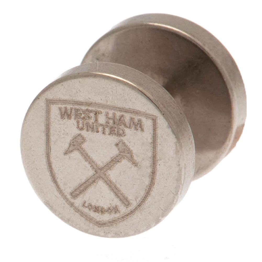 West Ham United FC Stainless Steel Stud Earring - Sleek Choice UK