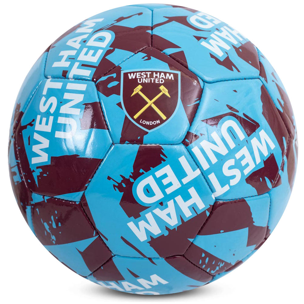 West Ham United FC Graffiti Football - Sleek Choice UK