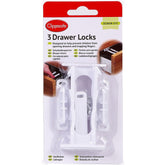 Clippasafe 3 x Drawer Locks - Sleek Choice