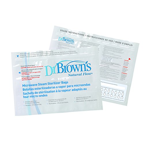 Dr Browns Microwave Steam Sterilizer Bags 5 Pack - Sleek Choice