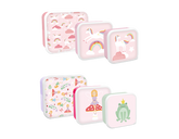 Pack of 3 Girls Food Boxes (Princess & Unicorns) – Cute Lunch Box Set