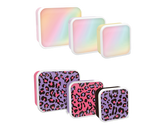 Pack of 3 Girls Printed Food Boxes – Stylish Lunch Containers for Girls