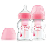 Dr Brown's Options+ Anti-Colic Bottle 150Ml Twin Pack - Pink