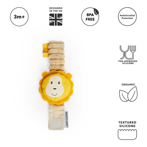 Matchstick Monkey Wrist Teether Ludo Lion - Sleek Choice UK