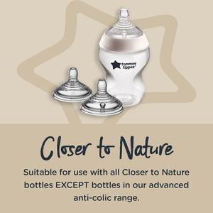 Tommee Tippee Closer To Nature Teats Thick Feed X2