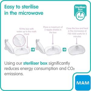 Mam Breast Care Nipple Shields With Sterilisable Travel Case