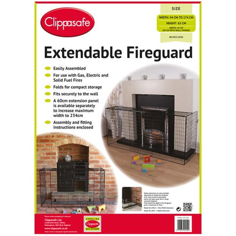 Clippasafe Extendable Fireguard - Sleek Choice