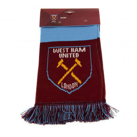 West Ham United FC Narrow Bar Scarf - Sleek Choice UK