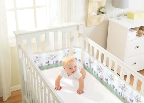 Breathable Baby Cot Mesh Liner Four Sided - Sleek Choice