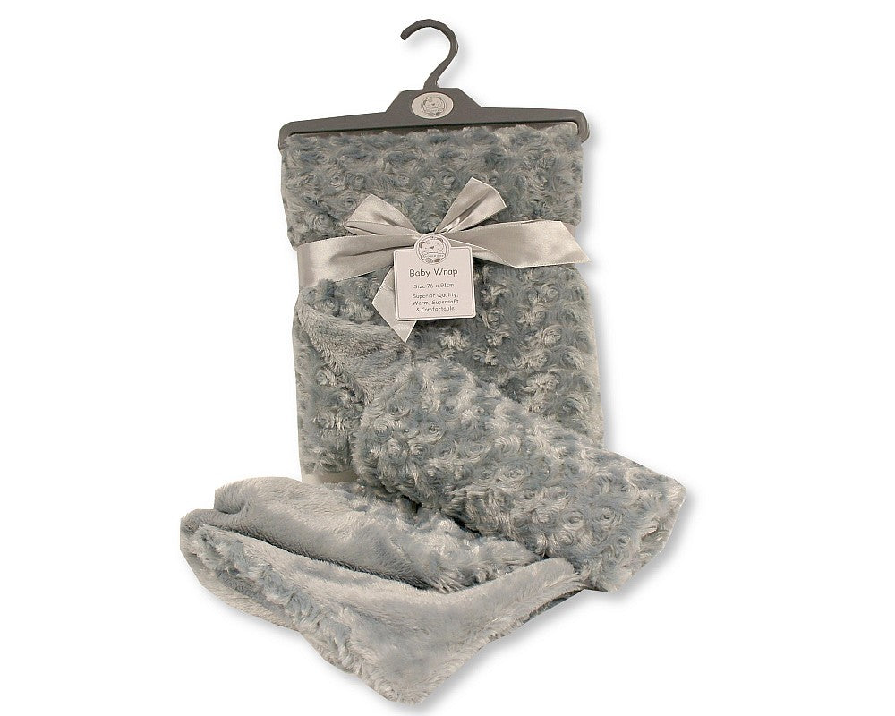 Sheldon Baby Wrap Rosebud Grey - Sleek Choice