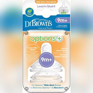 Dr Browns Options+ Level 4 (9+ mths) Teat (twin pack)