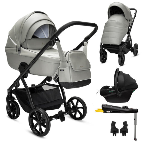Noordi Fjordi V2 Leather - 3in1 Travel System with Terra i-Size Car Seat