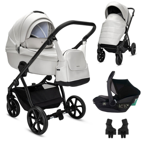 Noordi Fjordi V2 Leather - 3in1 Travel System with Travel Carrier i-Size Car Seat