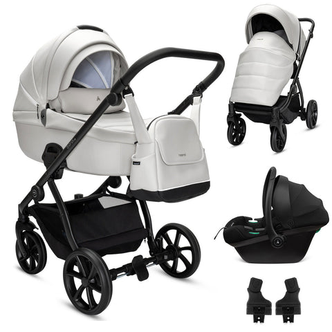 Noordi Fjordi V2 Leather - 3in1 Travel System with Terra i-Size Car Seat