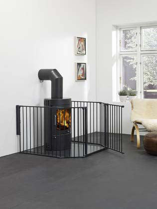 Safety Gate Olaf Xx Wide Black - Sleek Choice