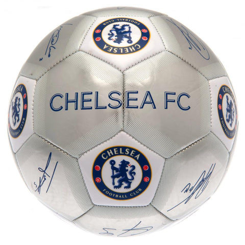 Chelsea FC Sig Silver Football